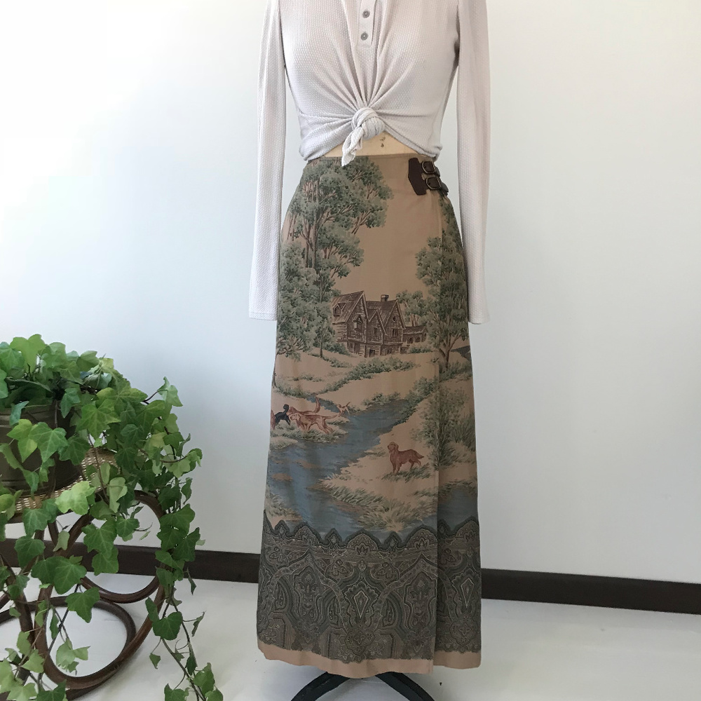 Vintage Ralph Lauren Wrap Dog Skirt-E